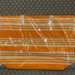 NWT Mixed Bag Designs Striped Canvas Tote